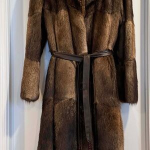 Brown Teddy Patchwork Fur Coat